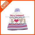 Custom Wholesale Cheap Acrylic Fleece lining Knitted Beanie